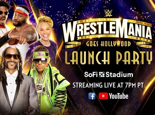 WWE Superstars Join Hollywood Celebrities For Free Wrestlemania Launch Party