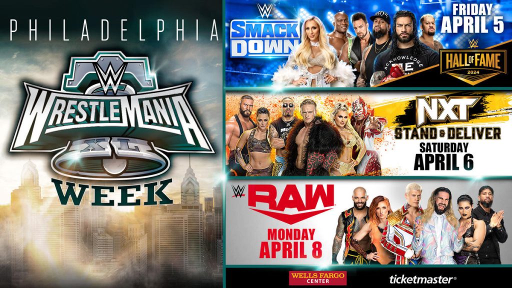 WWE unveils schedule of major events for WrestleMania Week in Philadelphia